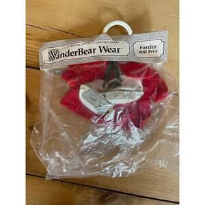 NEW! Vanderbear Wear Bear Outfit. Furrier & Ives. Ice Skating. Red Dress